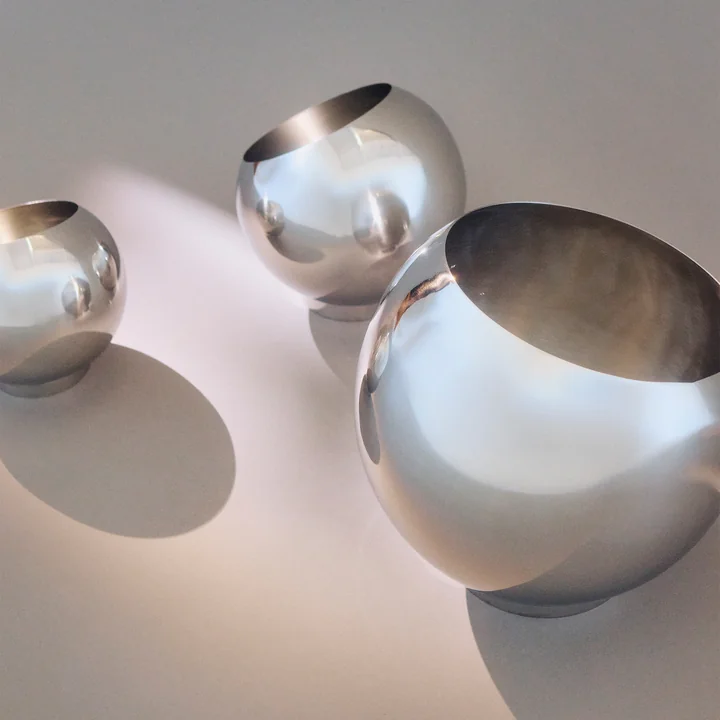 AYTM - Globe Blumentopf, silber