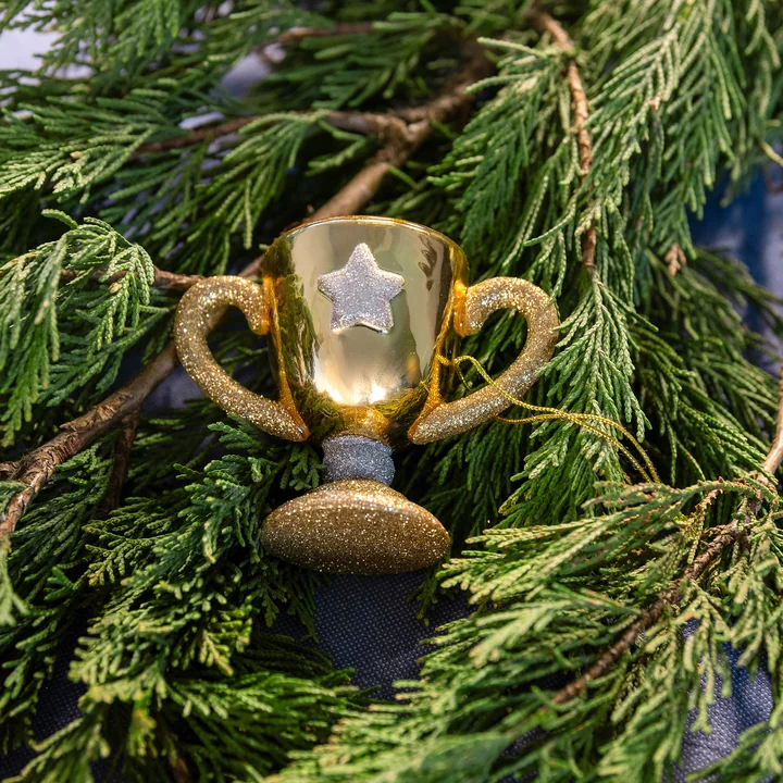 &klevering - Trophy Ornamente, gold / mehrfarbig