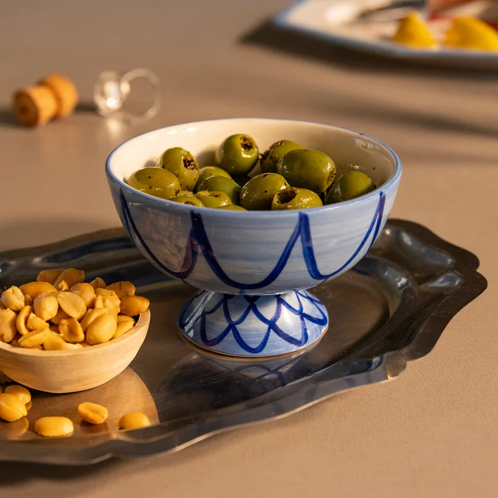 &klevering - Sirène Bowl, Ø 12,5 cm, blau (2er-Set)