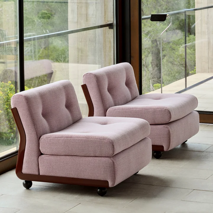 HAY - Amanta 1 Sitzer Sofa, burgundy red / rot (HAY Yuma 1851)