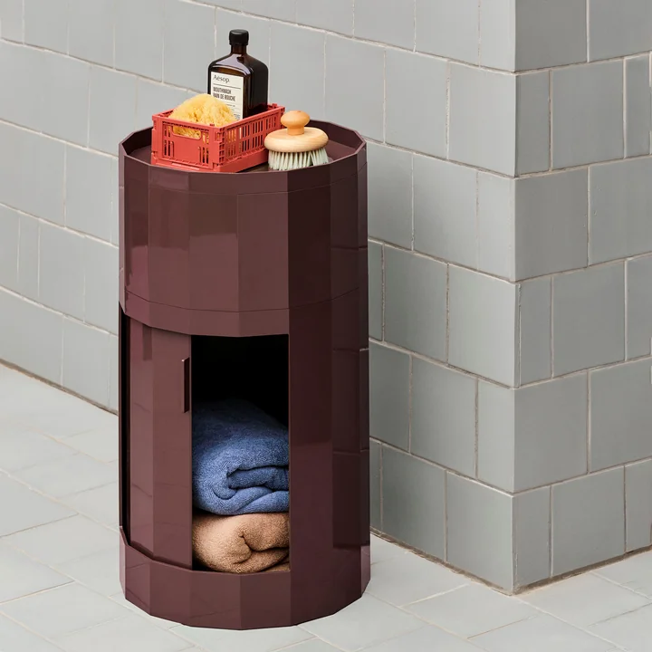 HAY - Facet Cabinet, hoch, burgundy