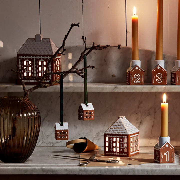 Kähler Design - Gingerbread Weihnachtsornament, braun (2er Set)