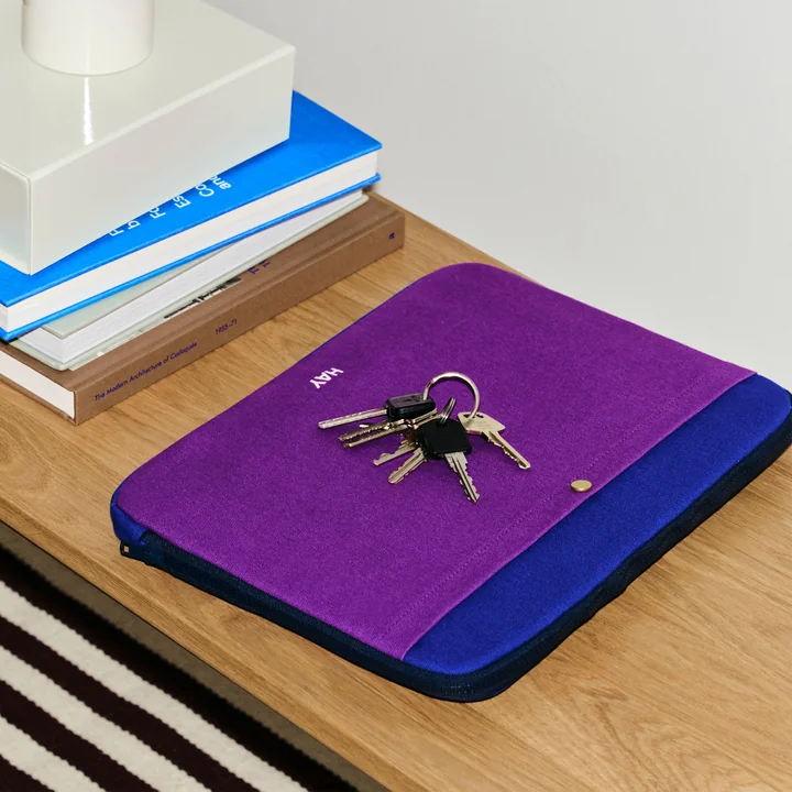HAY - Multi Laptop Cover, 34,5 x 26 cm, purple multi