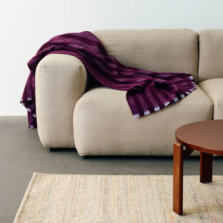 HAY - Duo Tagesdecke, 180 x 130 cm, plum