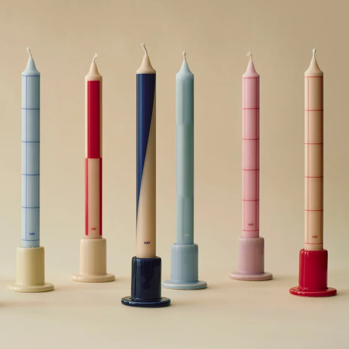 HAY - Pattern Stabkerzen, H 24 cm