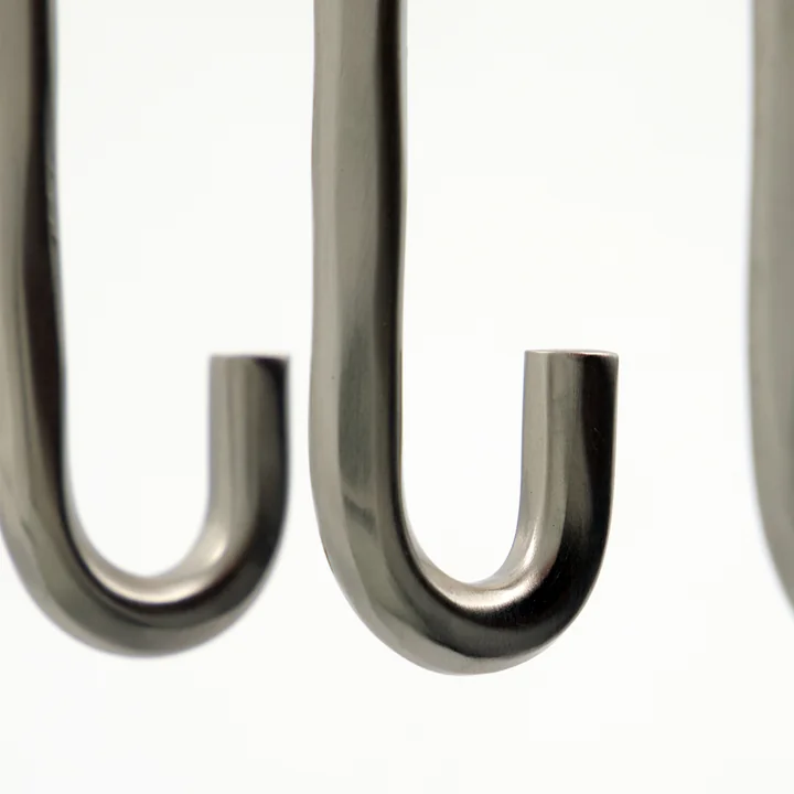 House Doctor - Welo Wandhaken, gebürstetes Silber-Finish