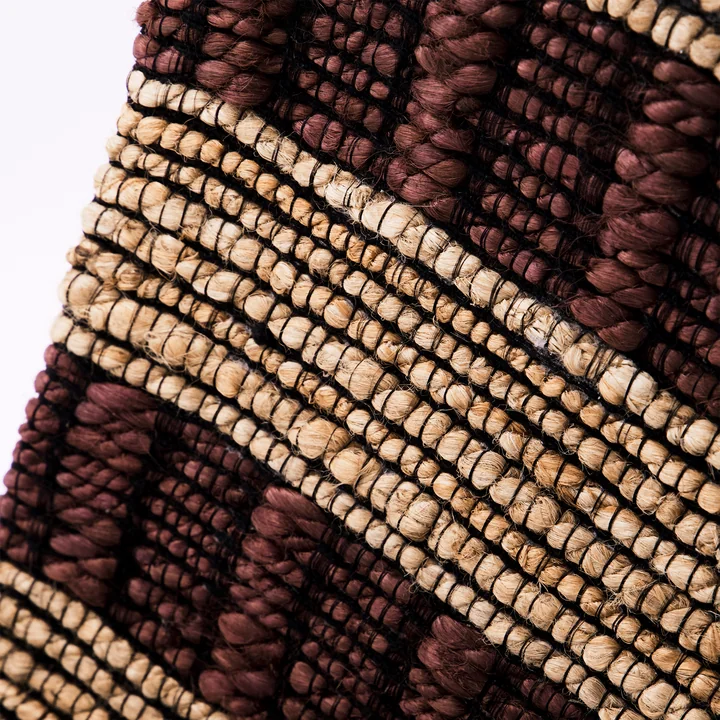 House Doctor - Block Teppich, Natur / braun