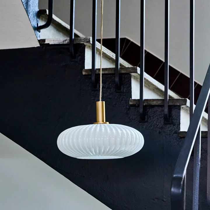 House Doctor - Fort Pendelleuchte, antikes messing-finish / off-white