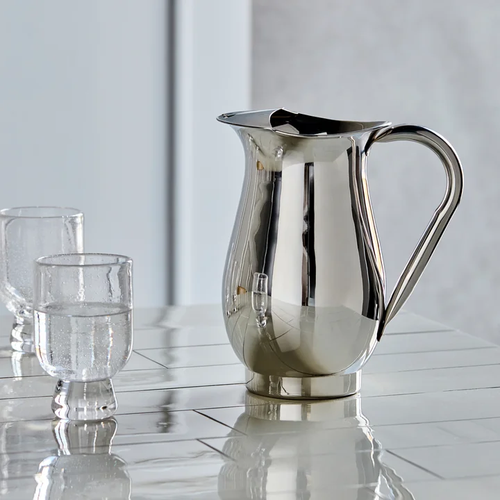 House Doctor - Jug Kanne, H 22 cm, silber-finish