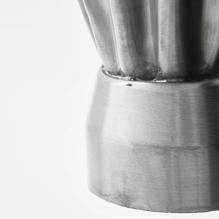 House Doctor - Flood Vase, Ø 23 x H 33 cm, gebürstetes silber-finish