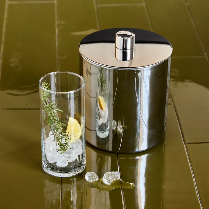 House Doctor - Kett Eiskübel, Ø 15,5 cm x H 16 cm, antikes messing-finish