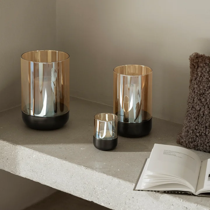 Blomus - Calma Windlichter, burned metal