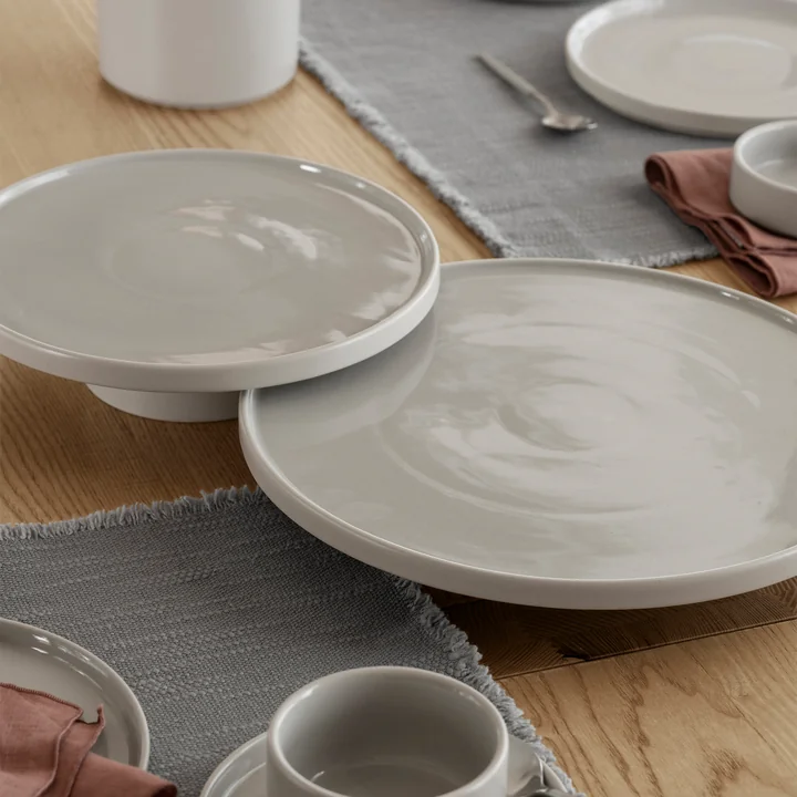 Blomus - Pilar Tortenplatte S, mirage grey