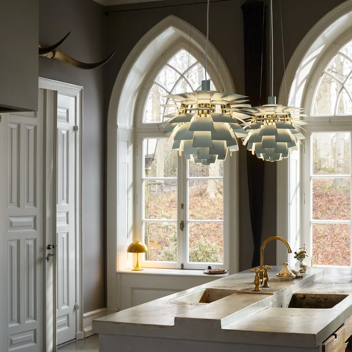 Louis Poulsen - PH Artichoke, dusty green / verchromt