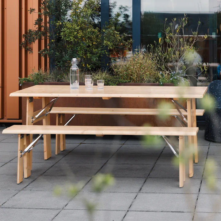 Zuiver - Avenue Garten-Set, natur (3-tlg.)