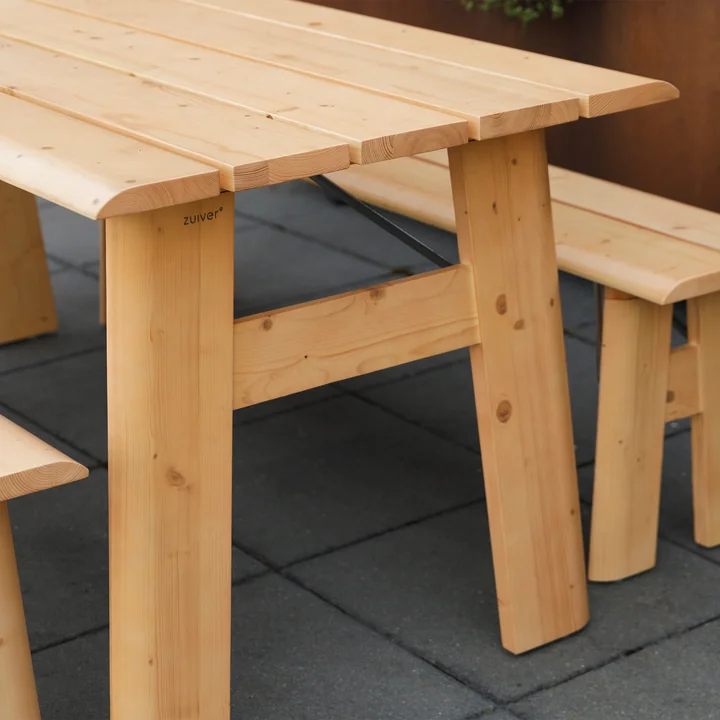 Zuiver - Avenue Garten-Set, natur (3-tlg.)