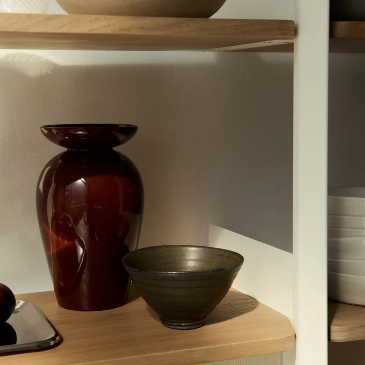 &Tradition - Momento JH47 Vase, H 24 cm, rotbraun