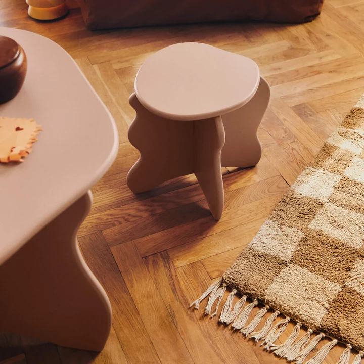 Ferm Living - Slope Kinderhocker, rosa