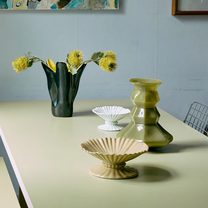 HKliving - Silhouette Glasvase, grün