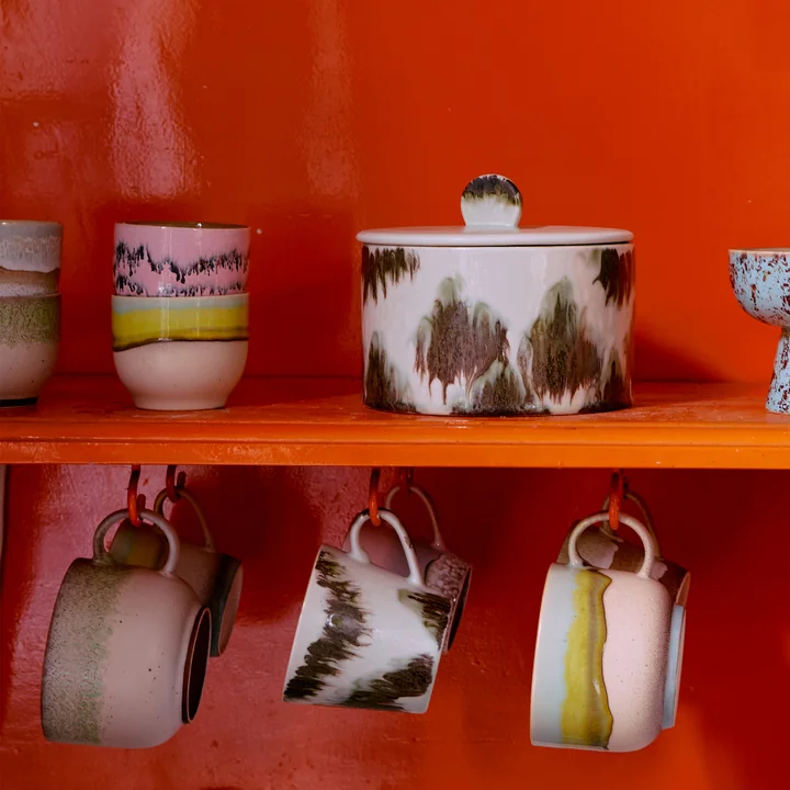 HKliving - 70's Keksdose 1,65 l, tide