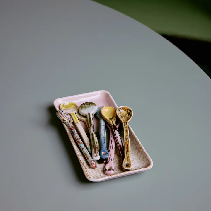 HKliving - 70's Tablett, 9 x 18,5 cm, muse