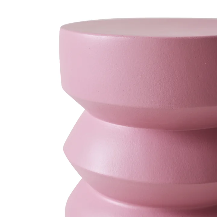 HKliving - Beistelltisch aus Steingut, Ø 32 x H 41 cm, rouge