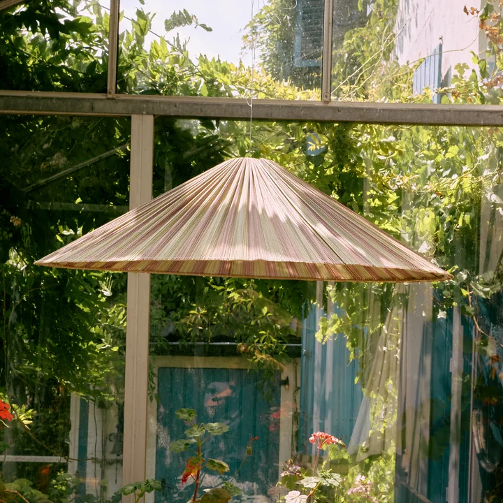 HKliving - Plisse Pendelleuchte, verdura