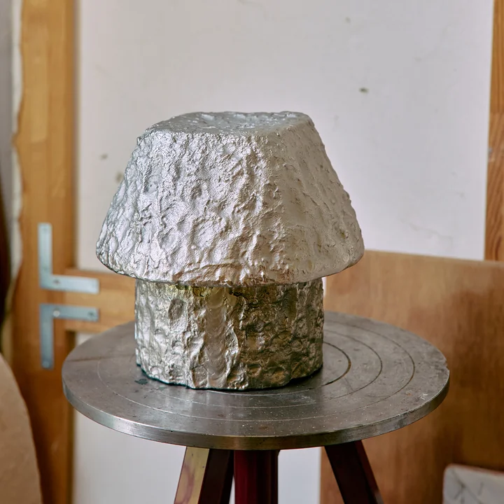 HKliving - Artefact Tischleuchte, Aluminium