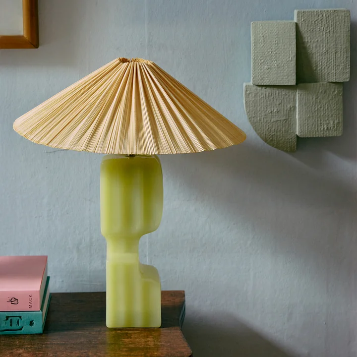 HKliving - Plisse Lampenschirm, Ø 44 cm, ivory