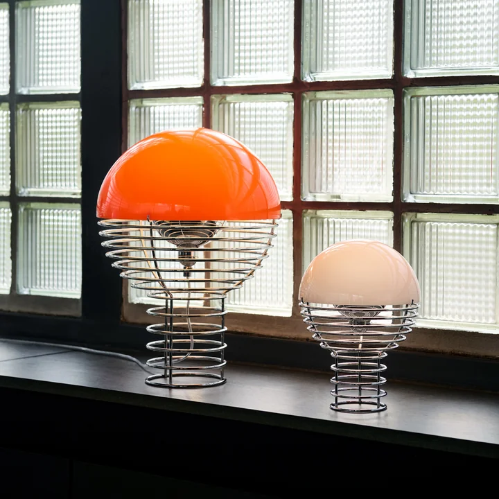 Verpan - Wire Tischleuchte und Wire LED Tischleuchte mit Akku