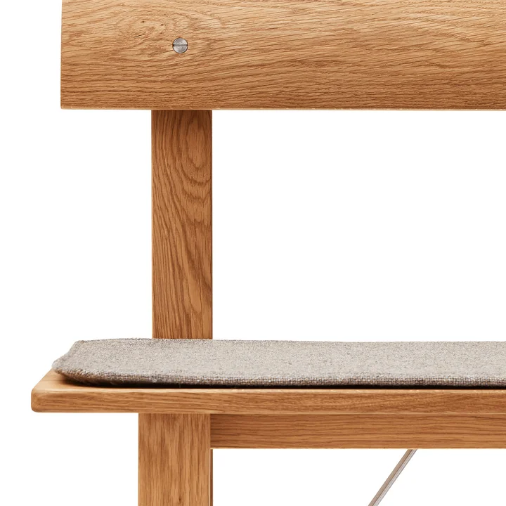 Form & Refine - Sitzauflage für Position Sitzbank 155, grau (Kvadrat Hallingdal 65 0227)