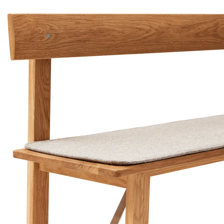 Form & Refine - Sitzauflage für Position Sitzbank 155, grau (Kvadrat Hallingdal 65 0227)