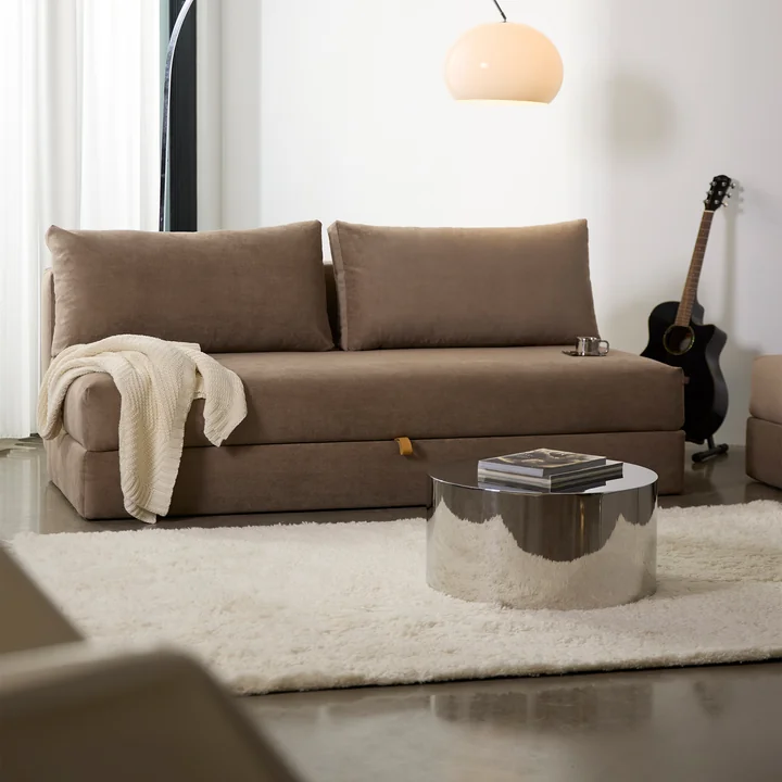 Innovation Living - Tin Drum Beistelltisch, Ø 60 x 30 cm, chrom