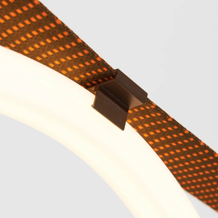 Petite Friture - Spline LED Pendelleuchte, 450 cm, braun / orange