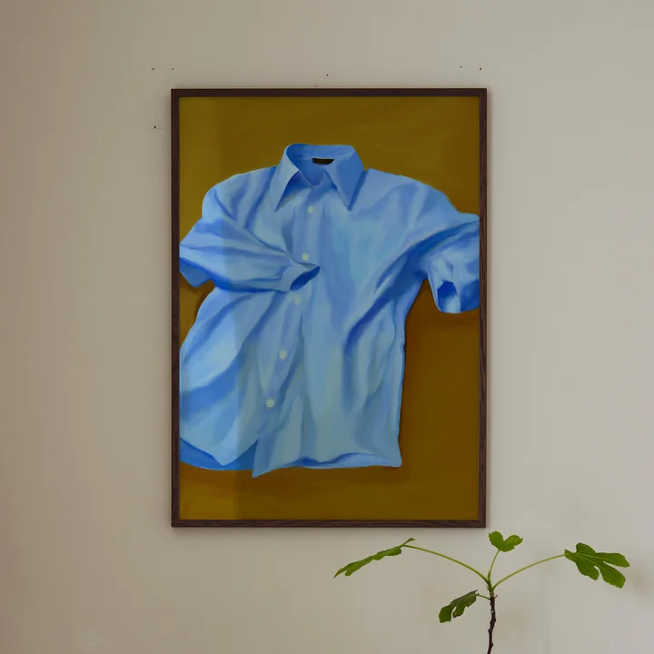 Paper Collective - Blue Shirt Poster, 50 x 70 cm