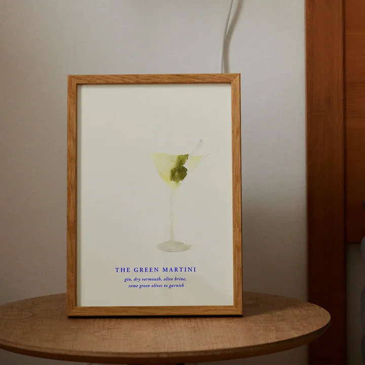 Paper Collective - The Green Martini Poster, A4
