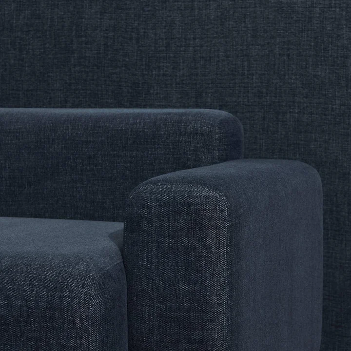 HAY - Mags Sofa mit niedriger Armlehne, dunkelgrau (Overlap 03), Detail
