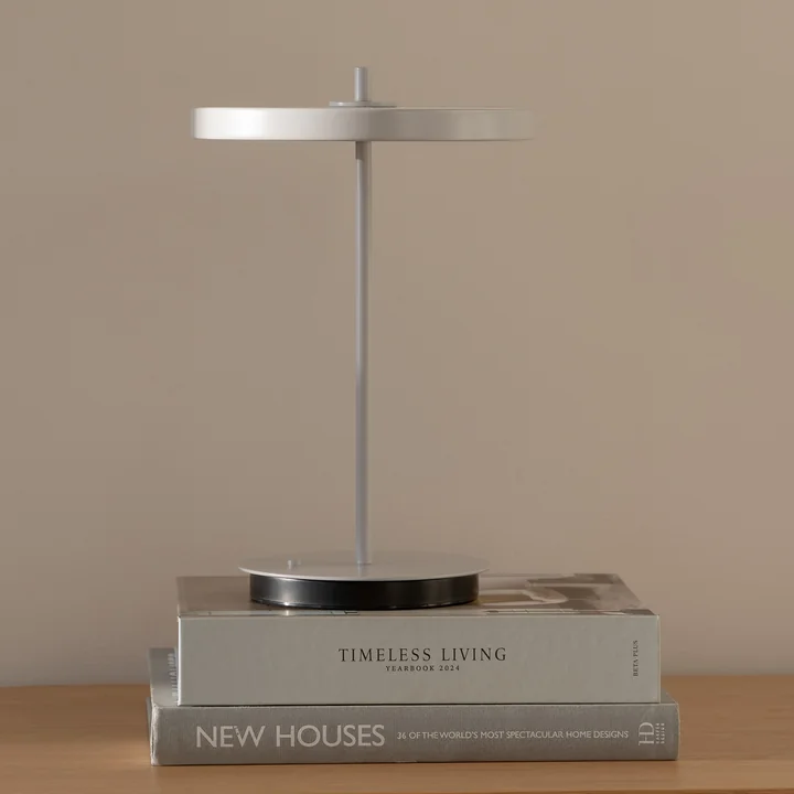 Umage - Asteria Move LED Tischleuchte, monochrom, H 30,6 cm, mist