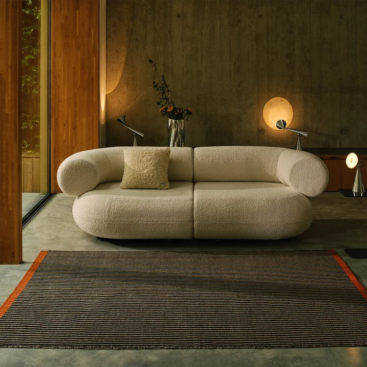 Tom Dixon - Line Teppich, schwarz