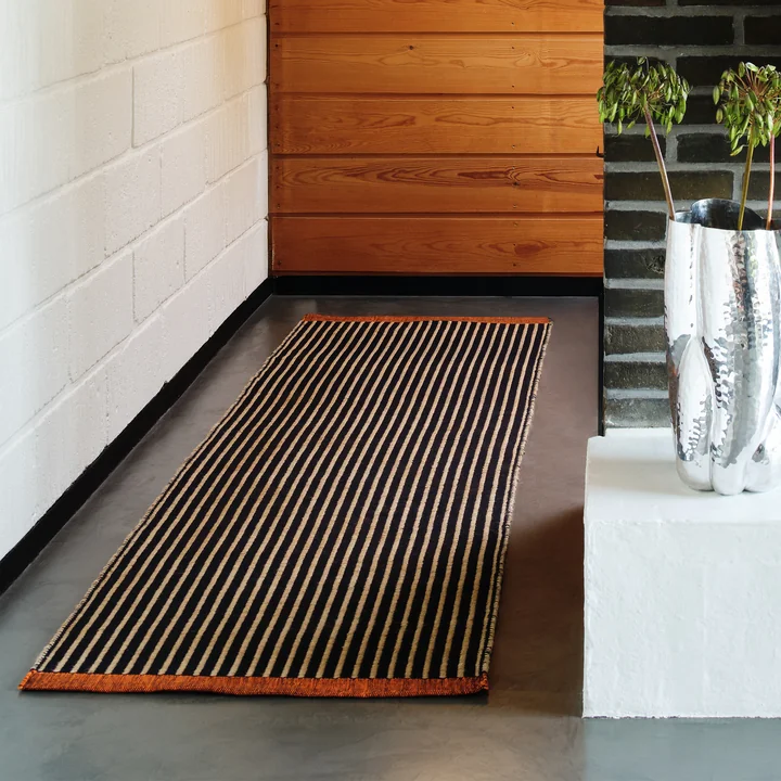 Tom Dixon - Line Teppichläufer, 70 x 250 cm, schwarz