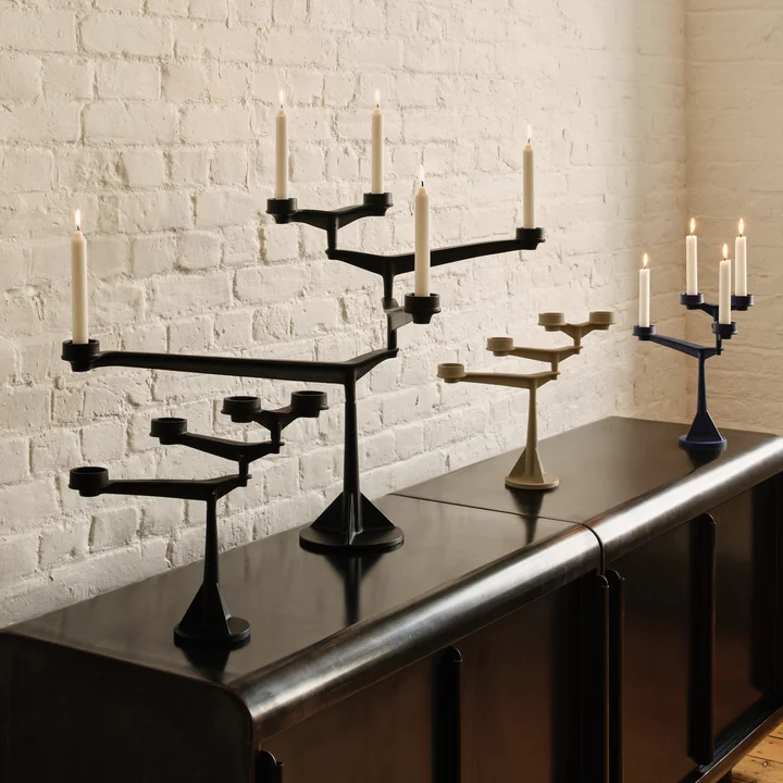 Tom Dixon - Spin Tisch-Kerzenständer, Gruppe