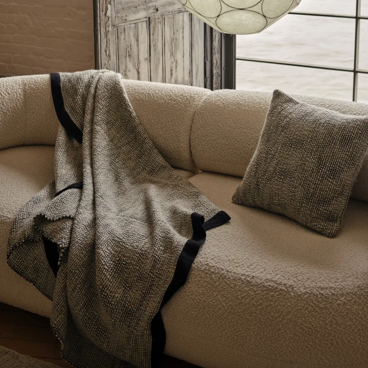 Tom Dixon - Thread Kissen, 50 x 50 cm, schwarz / weiß