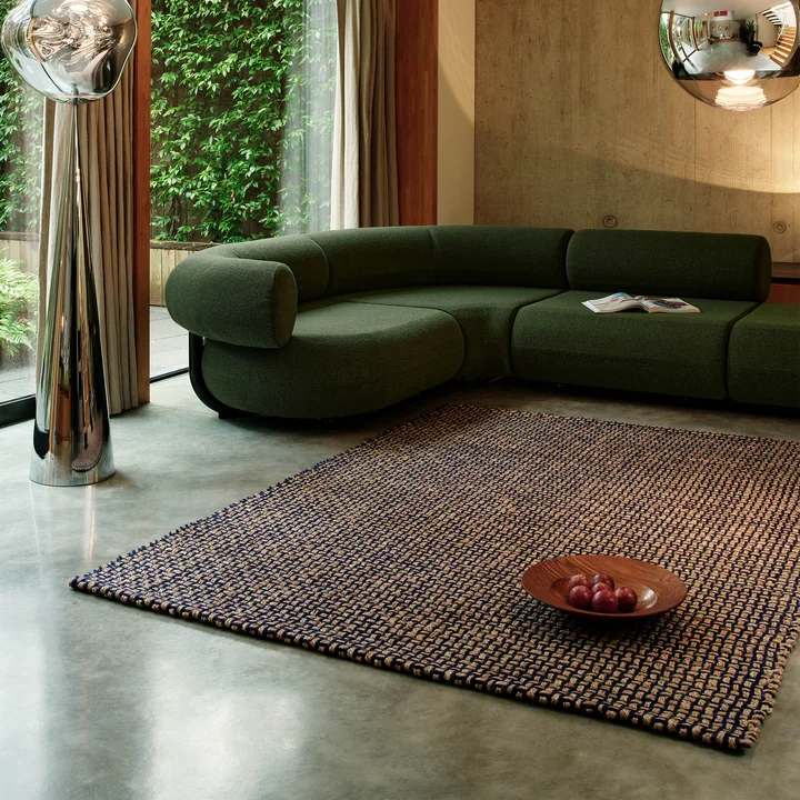 Tom Dixon - Weave Teppich, blau
