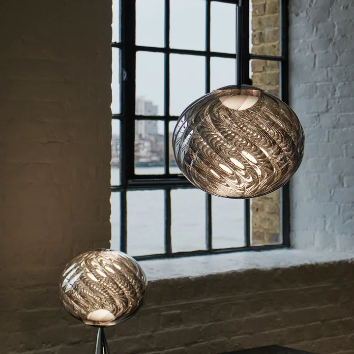 Tom Dixon - Whirl Pendelleuchte, Ø 30 cm, silber