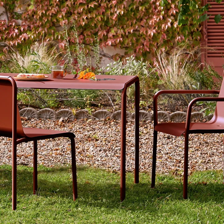 TipToe - Panorama Tisch, brick red