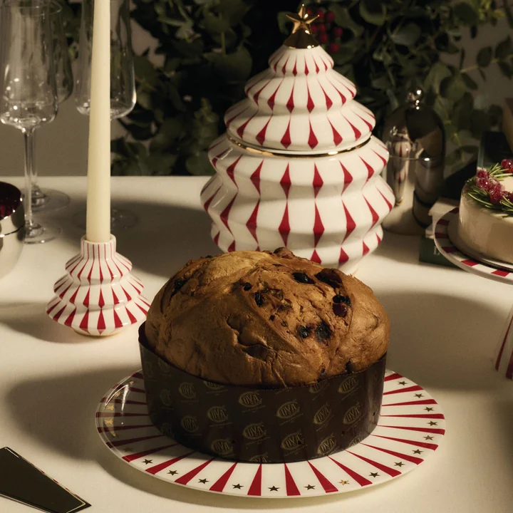 Alessi - Delight Keksdose, weiß / rot / gold