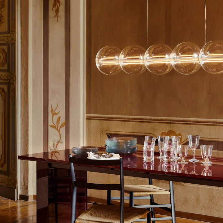 Flos - Luce Sferica S1 LED Pendelleuchte, transparent