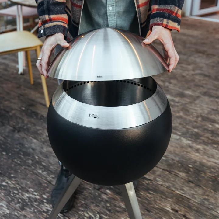 höfats - Moon 45 Deckel, Edelstahl gebürstet