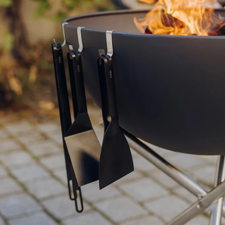 höfats - Grillbesteck-Set (3-teilig), schwarz