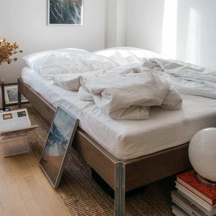 Karup Design - Core Bett 140 x 200 cm, Kiefer carobbraun